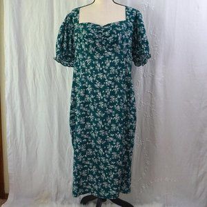SHEIN 2XL Sweetheart Neck Floral Dress